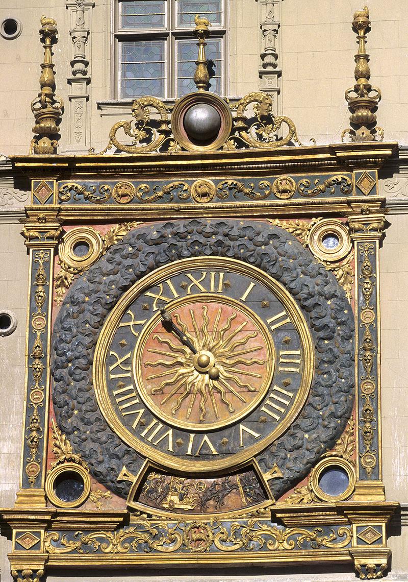 Le gros horloge de Rouen, une horloge astronomique.