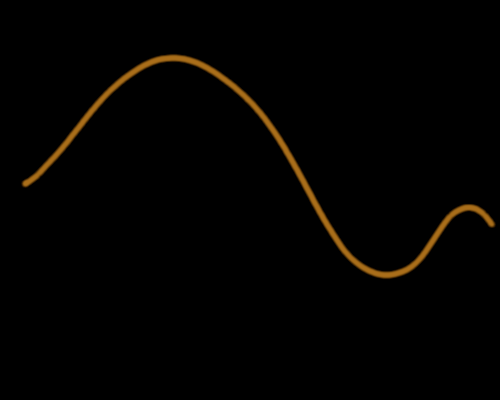 Fractal construction of a landscape. First, big variations.